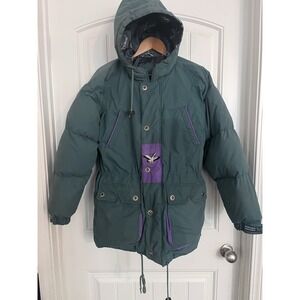 Vintage Triple Fat Goose Women's Large Down Jacket Green Coat‎ Y2K BB
